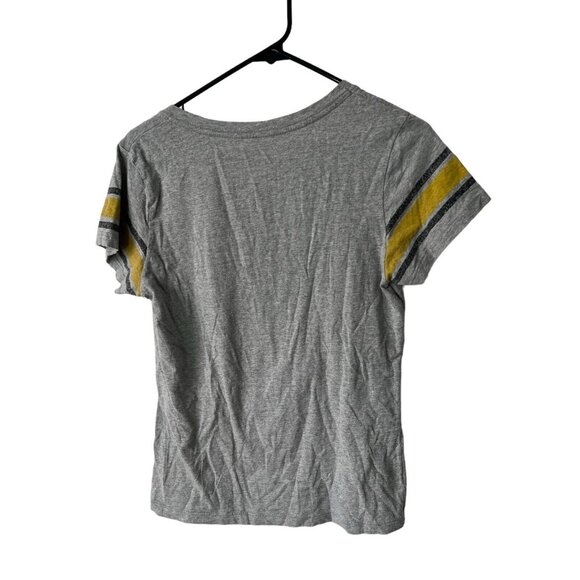 Hogwarts Harry Potter y2k vintage gray varsity graphic t-shirt Large - Picture 4 of 6